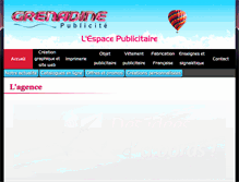 Tablet Screenshot of grenadine-publicite.com